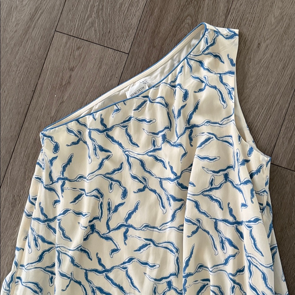Tuckernuck Hyacinth House Seaside Sabine Dress Cream Blue Size XXL Resort - Picture 7 of 13
